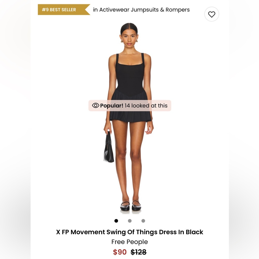 Free People Black Swing Dress